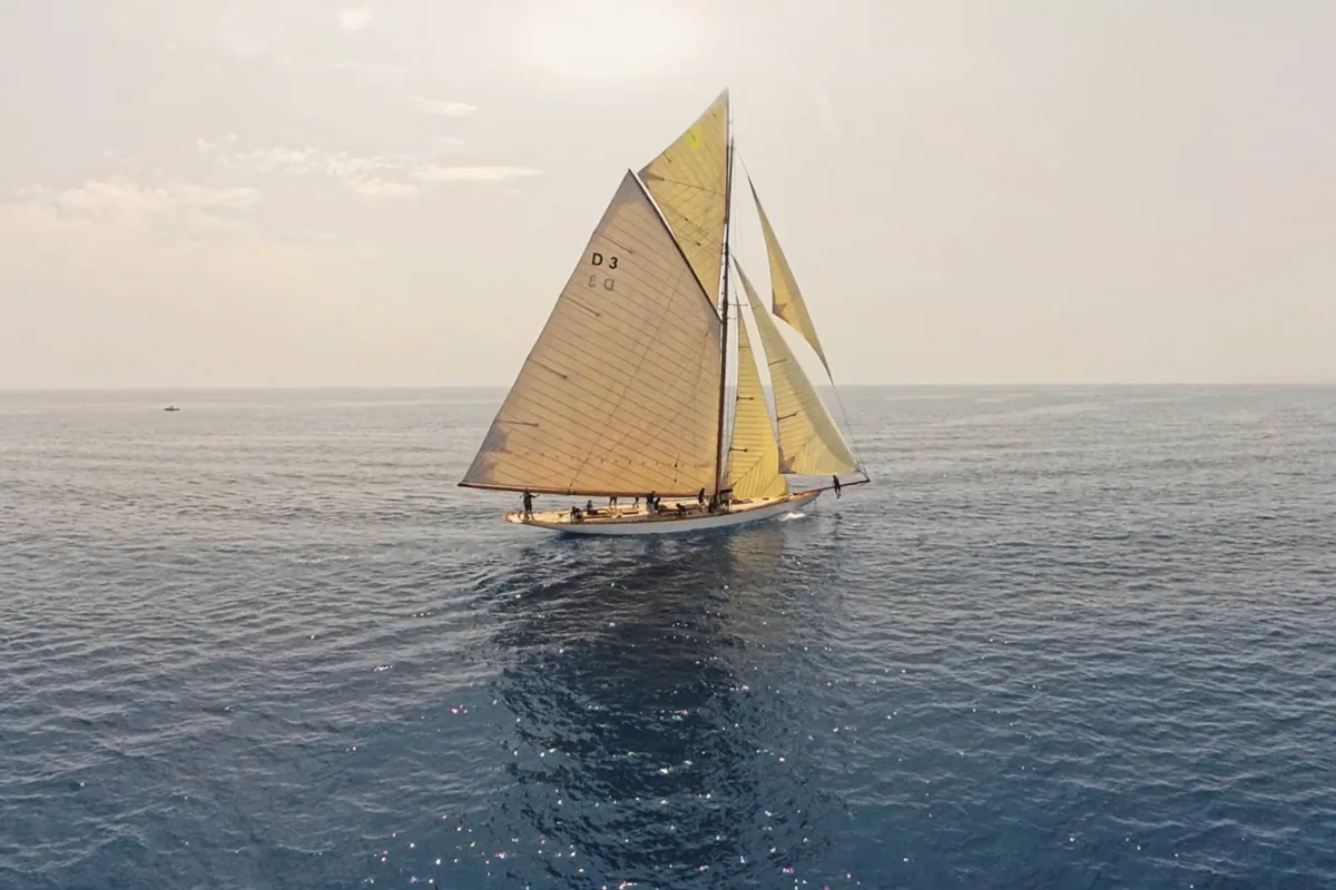 The Tuiga under sail off Monaco